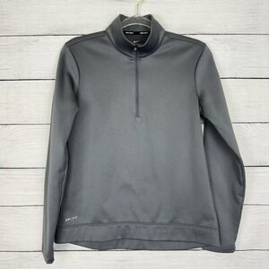 Nike Golf Women's Performance Zip Pullover‎ Size Small Grey Athletic Active